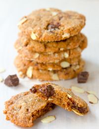 Almond Butter Chocolate Chunk Cookies | ASpicyPerspective.com