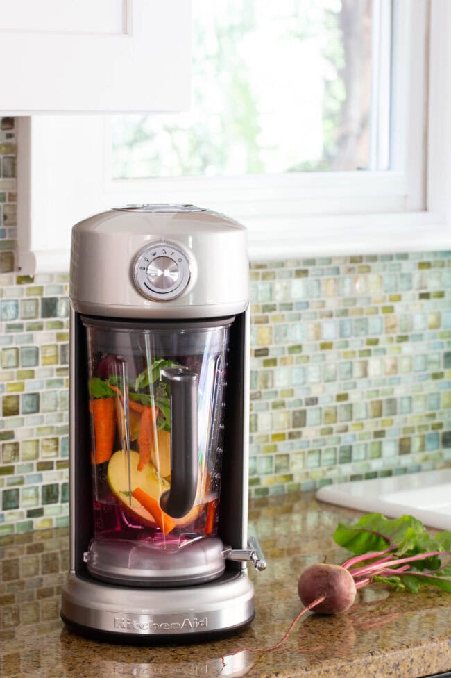 KitchenAid Torrent Blender - 4 Ingredient Basil Beet Juice Recipe (Blender Juice) 