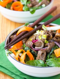 Asian Beef and Bok Choy Salad ( Low Carb & Low Fat!)