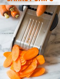 Crisp Healthy Baked Carrot Chips Recipe #glutenfree #paleo #vegan