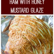 Baked Ham with Honey Mustard and Apples on ASpicyPerspective.com #holiday #ham #easter