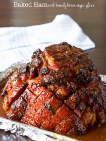 Baked Ham - with Brown Sugar Ham Glaze! #easter #spring #ham #pork