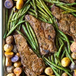 Fabulous Balsamic Steak Sheet Pan Dinner