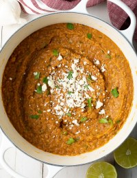 The BEST Refried Beans Recipe #ASpicyPerspective #beans #mexican #canned #dried #instantpot
