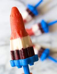 Boozy Red White and Blueberry Rocket Pops Recipe