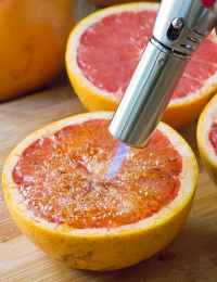 Bruleed Grapefruit (Pamplemousse Brûlé) Recipe #ASpicyPerspective #vegan #vegetarian #healthy
