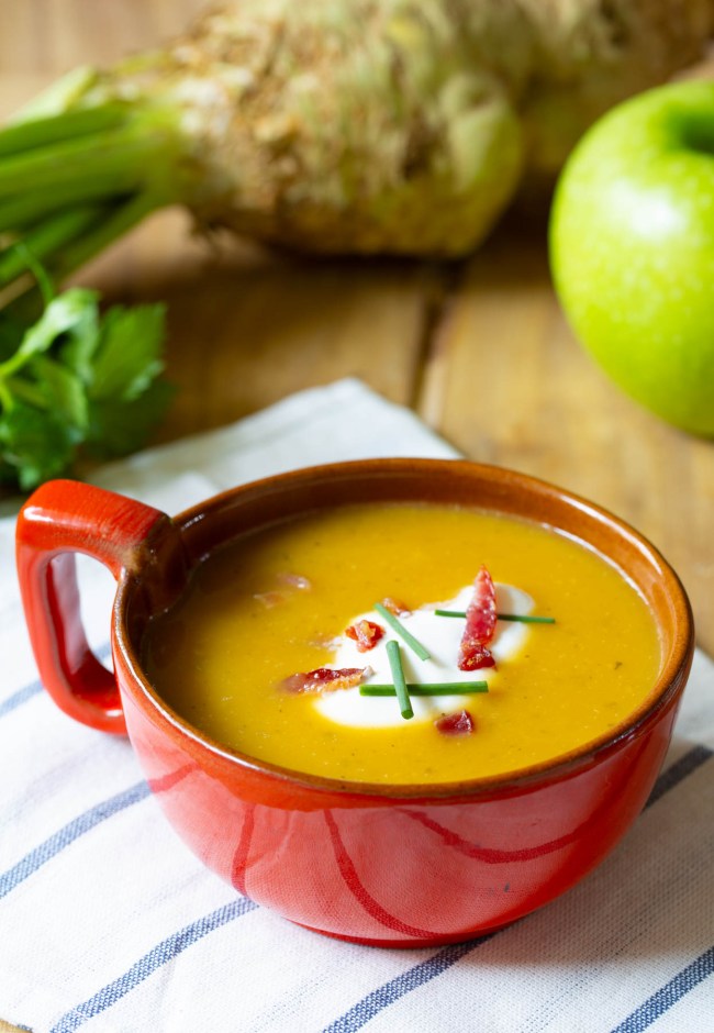 Healthy Butternut Squash Soup Recipe in bowl