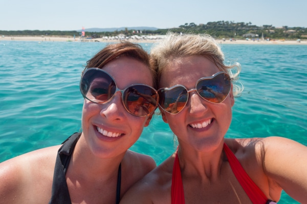 Sommer Collier and Amanda Bottoms Floating in Saint Tropez, France on ASpicyPerspective.com #travel #france