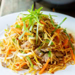 How To Make Cantonese Pan Fried Noodles (Pork Lo Mein)