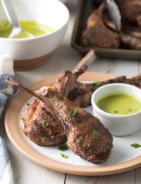 Caribbean Grilled Lamb Chops with Wasakaka Sauce Recipe #ASpicyPerspective #keto #paleo #lowcarb #glutenfree