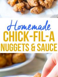 Perfect Homemade Chick Fil A Nugget and Sauce Recipe - AWESOME!! Make large batches for parties!