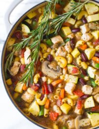 Healthy Chicken Minestrone Soup Recipe