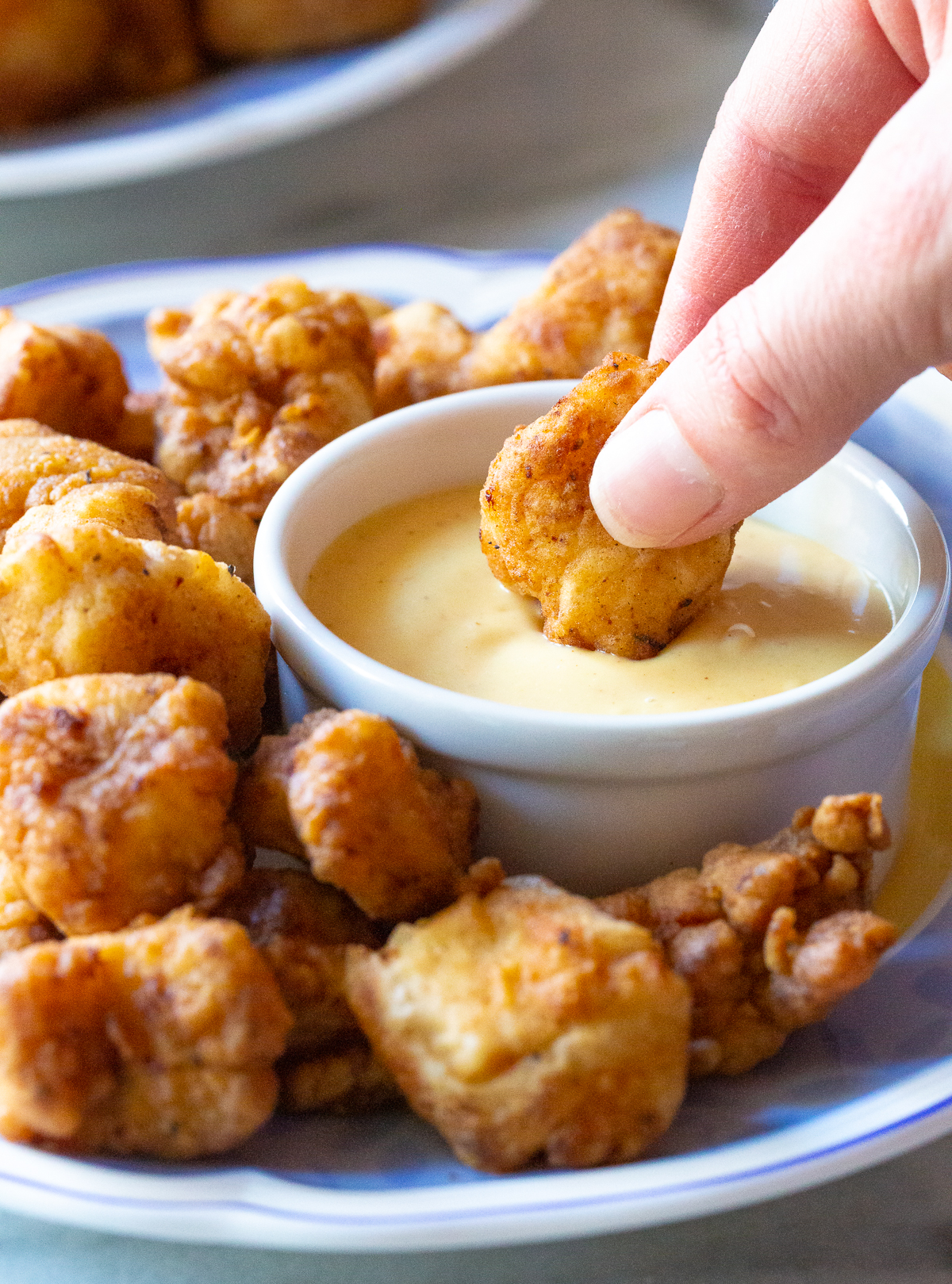 Fast Food replica - Chick Fil A Chicken Nuggets Recipe - dunked in sauce
