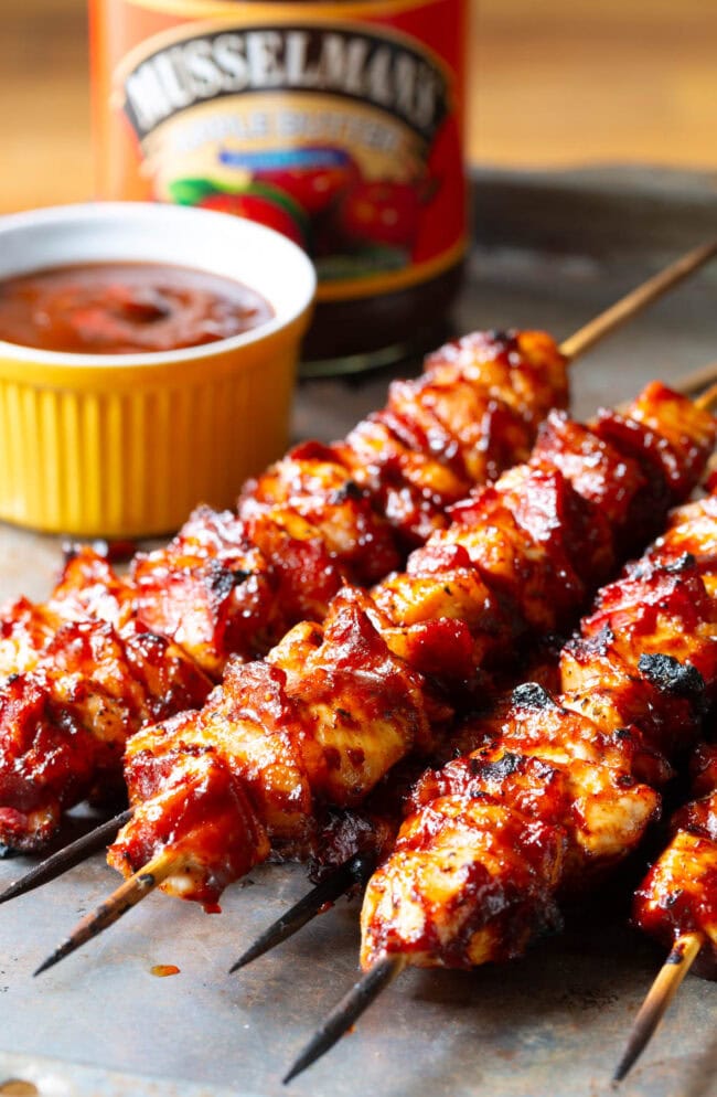 Grilled Chicken Skewers in the oven