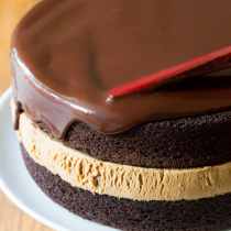 BEST Chocolate Caramel Ice Cream Sandwich Cake Recipe | ASpicyPerspective.com