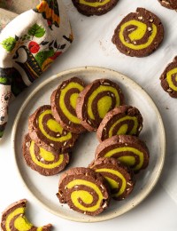 chocolate mint swirl cookies