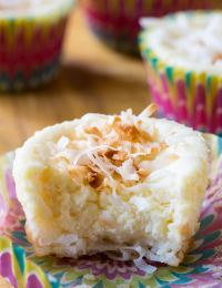 Coconut Cheesecake Muffins with Macaroon Crust Recipe
