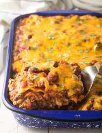 Zesty Cowboy Chili Lasagna Recipe #ASpicyPerspective #lasagna #cowboy #chili