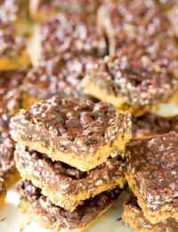 The Best Crispy No-Bake Chocolate Peanut Butter Bars Recipe #ASpicyPerspective