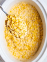 Creamed Corn Recipe #ASpicyPerspective #corn #thanksgiving #holidays #southern #crockpot #slowcooker