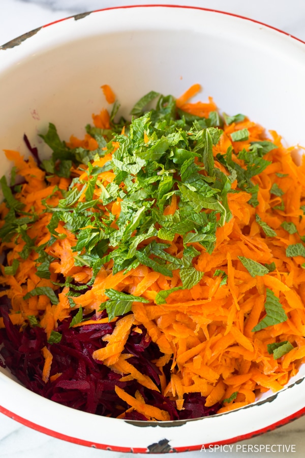 How To: Crunchy Beet Carrot Slaw (Healthy, Gluten Free & Vegetarian)