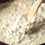 Easy Sausage Gravy Recipe (Biscuits & Gravy!) #ASpicyPerspective #southern #breakfast #holidays #weekend #gravy