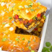 Fiesta Stuffed Cornbread Casserole Recipe