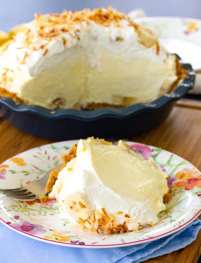 Banana Cream Pie with Graham Cracker Crust