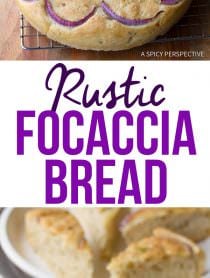 Fresh Rustic Focaccia Bread Recipe | ASpicyPerspective.com