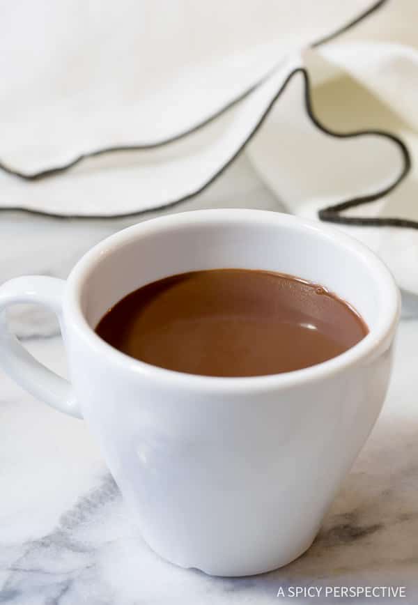 Amazing French Drinking Chocolate Recipe (Chocolat Chaud) | ASpicyPerspective.com