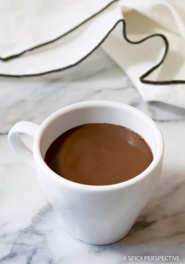 Chocolat Chaud - French Hot Chocolate Recipe (Drinking Chocolate) | ASpicyPerspective.com