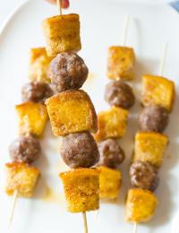 French Toast Sausage Breakfast Kebabs
