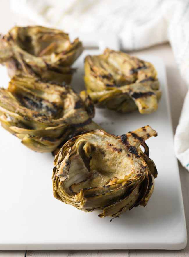 Healthy Grilled Artichokes with Miso Butter Recipe #ASpicyPerspective #lowcarb #howto #artichoke