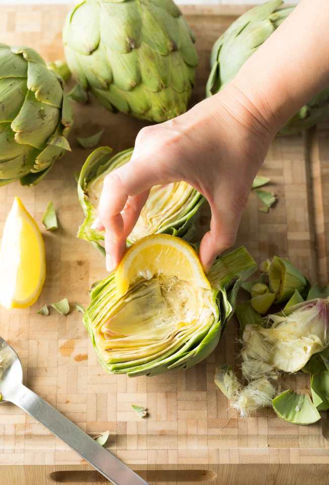 Prepping: Grilled Artichokes with Miso Butter Recipe #ASpicyPerspective #lowcarb #howto #artichoke