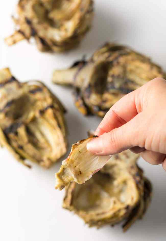 Perfect Grilled Artichokes with Miso Butter Recipe #ASpicyPerspective #lowcarb #howto #artichoke