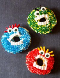 Spooky Halloween Monster Donuts | ASpicyPerspective.com