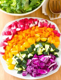 Healthy Rainbow Chopped Salad Recipe