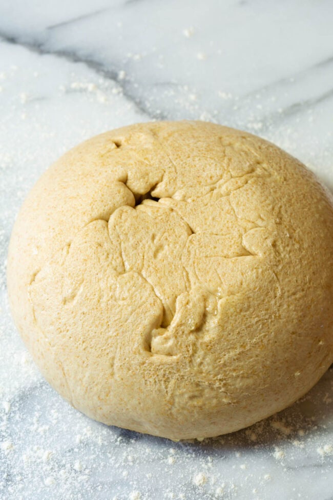 Dump out the dough on a prepped flour surface