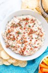 Hot Onion Dip with Fried Onions Recipe #ASpicyPerspective #dip #hotdip