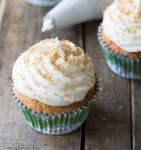 Hummingbird Cake Cupcakes with Sour Cream Frosting on ASpicyPerspective.com #cupcakes #southern