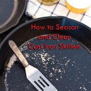 How to Season and Clean a Cast Iron Skillet #howto #diy #kitchen