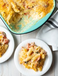 Italian Baked Mac and Cheese Recipe | ASpicyPerspective.com #macandcheese #pasta #delallo