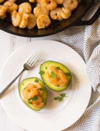 Keto Creole Shrimp Stuffed Avocado Recipe #ASpicyPerspective #ketogenic