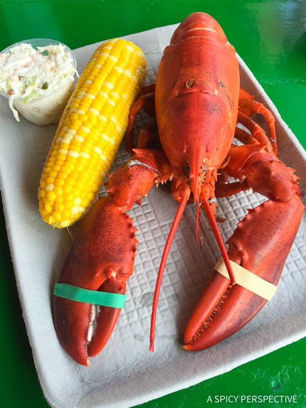 Eat at Chauncey Creek Lobster Pier in Kittery, Maine on ASpicyPerspective.com #travel 