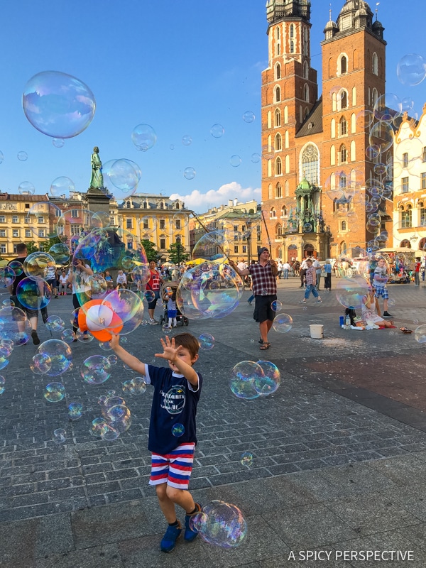Largest City Square - Top 10 Reasons to Visit Krakow, Poland | ASpicyPerspective.com #travel