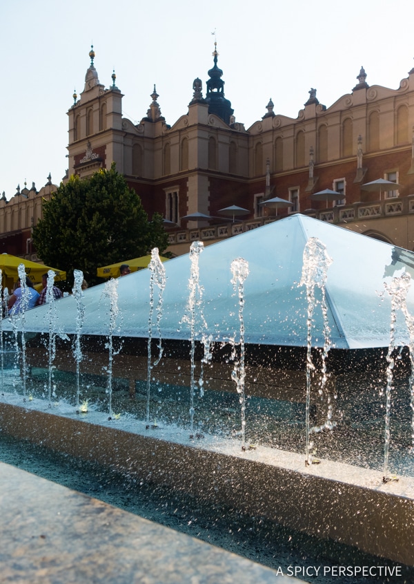 Fountains - Top 10 Reasons to Visit Krakow, Poland | ASpicyPerspective.com #travel