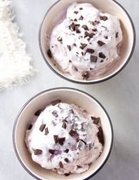 Dazzling Lavender Dark Chocolate Chip Ice Cream Recipe