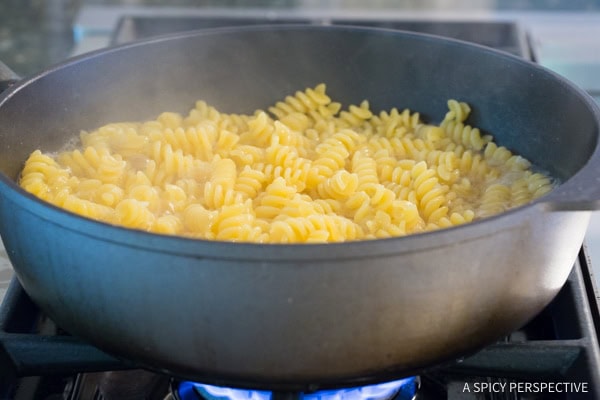 Step 2: One-Pot (Leftover) Turkey Chile Relleno Pasta Recipe | ASpicyPerspective.com