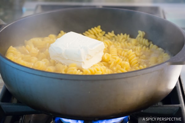 Step 3: One-Pot (Leftover) Turkey Chile Relleno Pasta Recipe | ASpicyPerspective.com