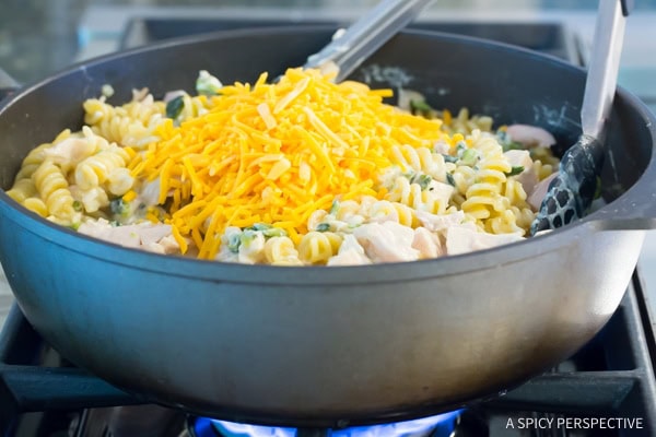 Step 6: One-Pot (Leftover) Turkey Chile Relleno Pasta Recipe | ASpicyPerspective.com